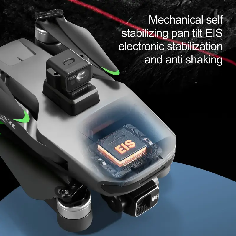 s155 three axis gimbal brushless gps loadable rc drone with 2 7k dual camera 1 battery 360 laser obstacle avoidance esc stable anti shake gimbal 5g wifi fpv professional aerial photography details 7