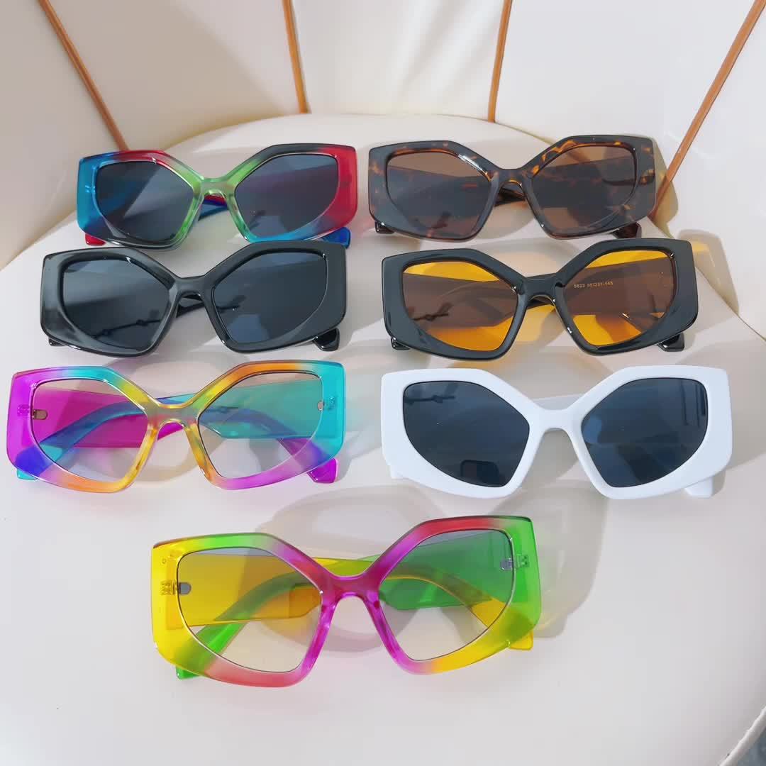 Fashion Square Sunglasses Women Oversize Frame Cat Eye Sun - Temu