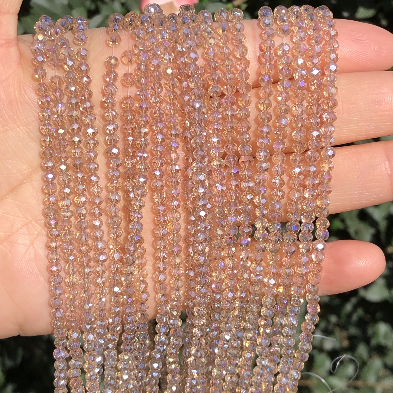  400 Pieces Crystal Rondelle Beads Loose Beads Acrylic Star  Heart Round Faceted Rondelle Beads Transparent Round Beads for Girls  Bracelets Jewelry Hair Accessories Making Supplies (Chic Style) : Arts,  Crafts 