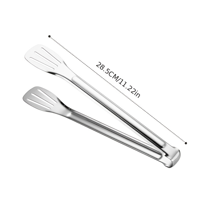 Plastic Stainless Steel Kitchen Tongs Salad BBQ Serving Food Tong Grill  Clamp