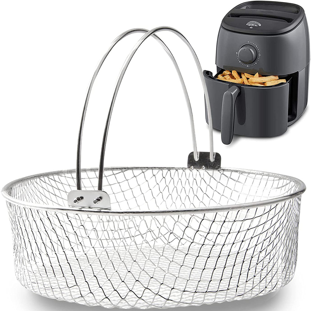 Stainless Steel French Fries Frying Basket Air Fryer Basket - Temu