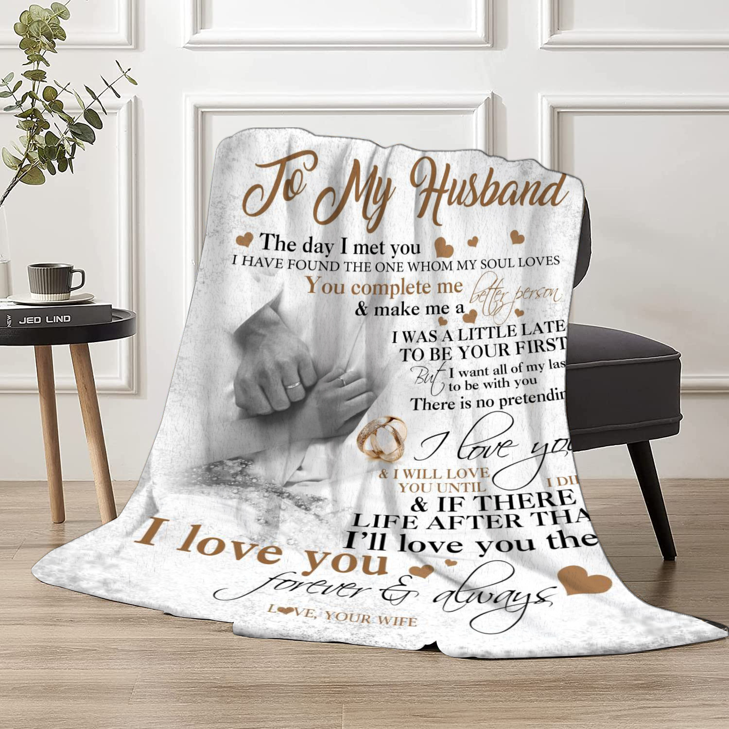 Flannel Blanket Husband Blanket Wife Bed Sofa Couch Romantic Temu