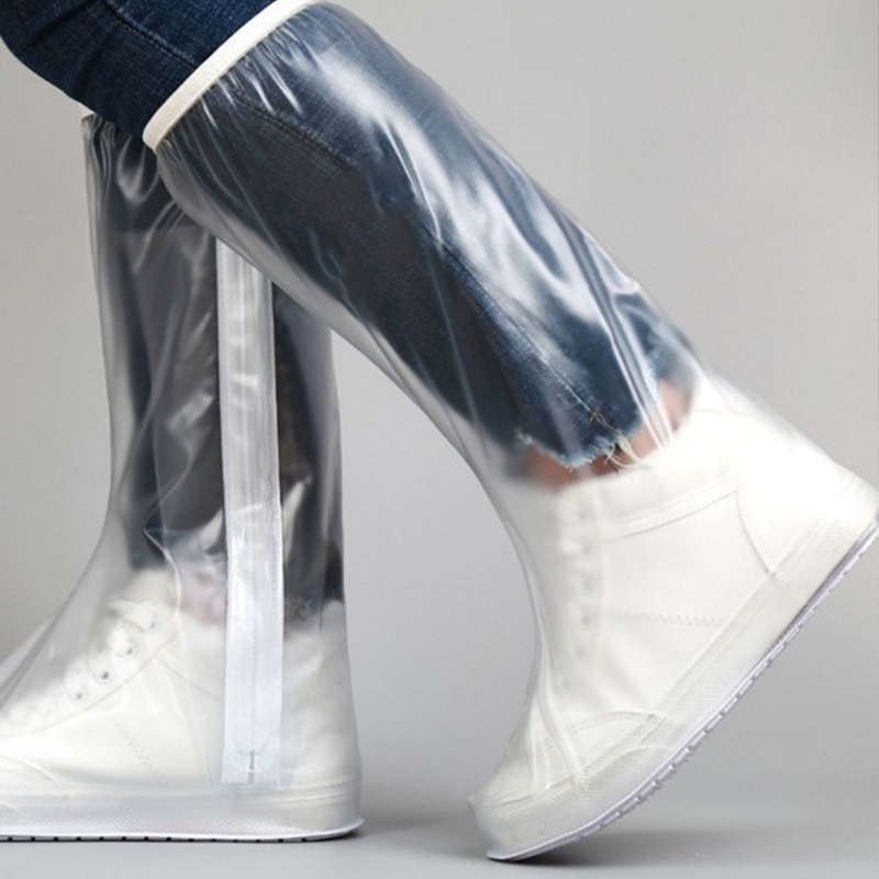 Casual Plastic Shoe Covers, Waterproof, , Solid Color, With Reinforced Ring And Thickened Sole, For Men And Women, Outdoor Travel
