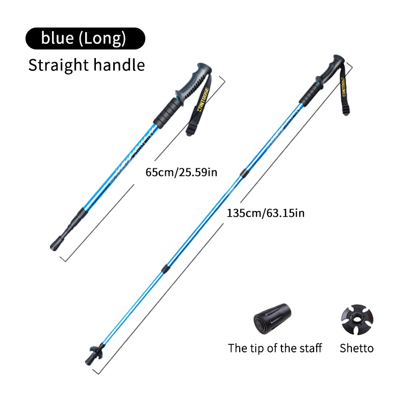 Ultra Lite Telescopic Mountaineering Pole for Hiking & Climbing