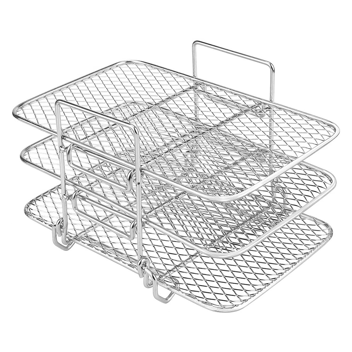 Multi-layer Stainless Steel Air Fryer Rack For Ninja Air Fryer - Perfect  For Grilling, Cooking, Toasting, Baking, And Roasting - Temu United Kingdom