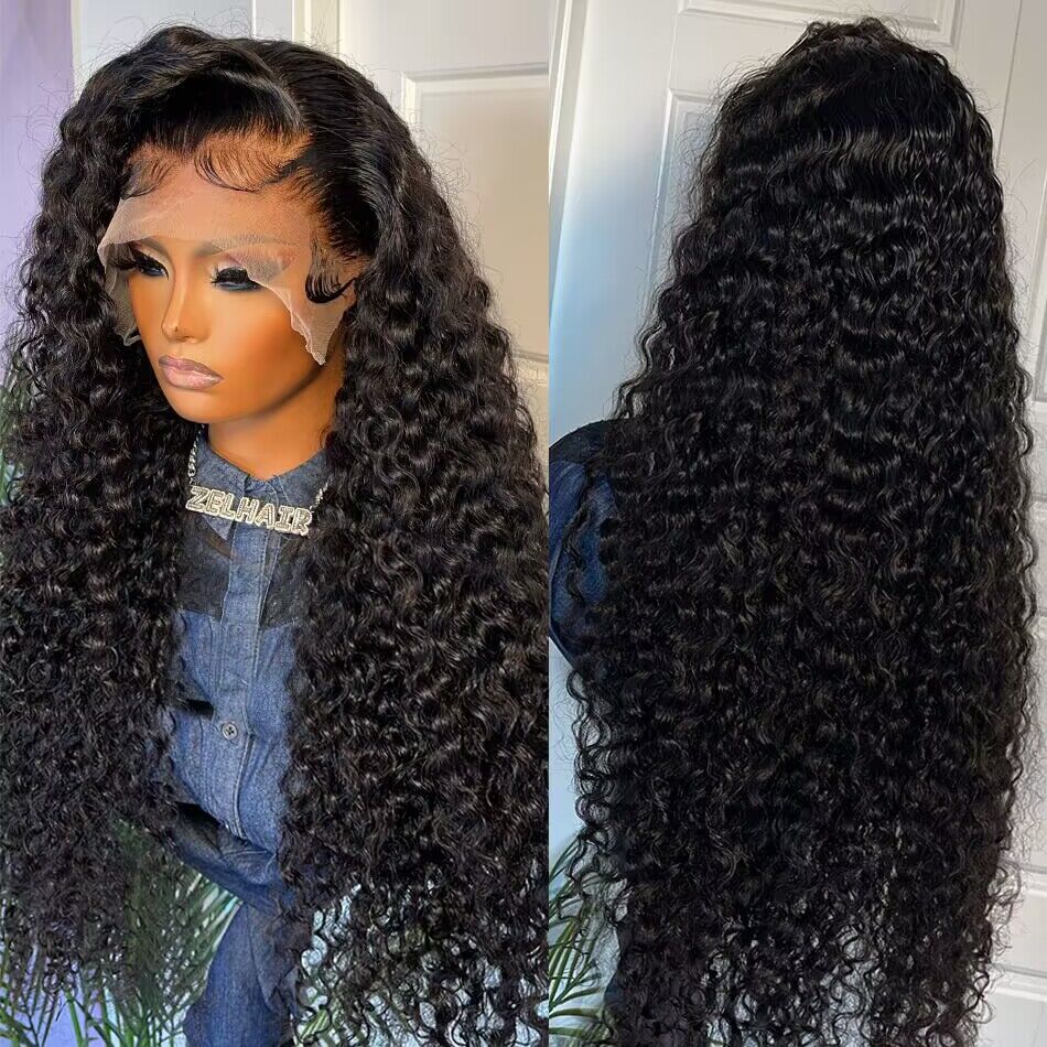 30 40 Inch Loose Deep Wave Frontal Wigs Water Wave Full Lace Front Wig –  MagiStore