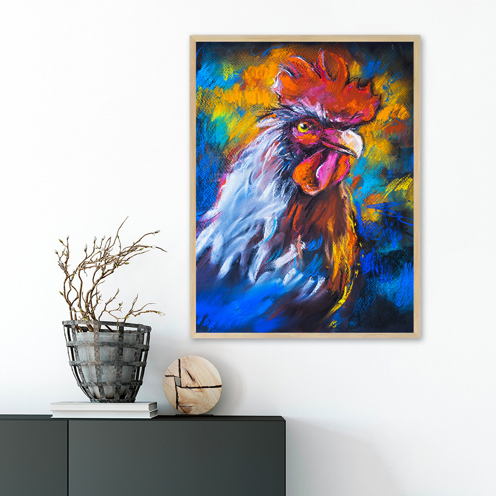 Canvas Animal Chicken Wall Art Hd Prints Pictures Wall - Temu