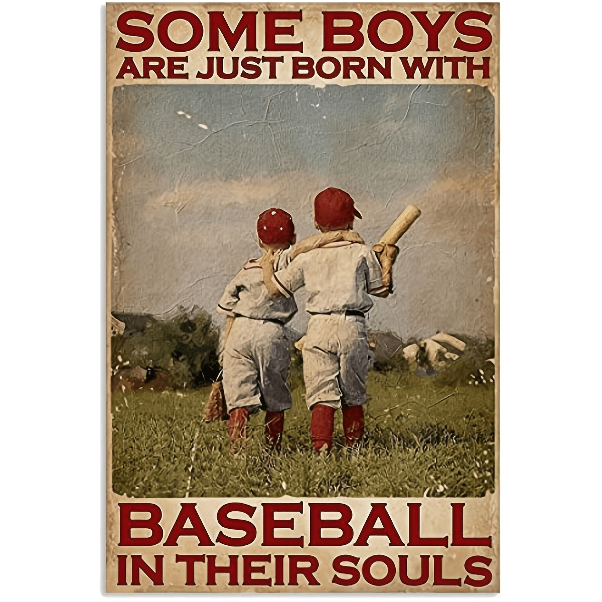 Baseball Vintage Signage Poster