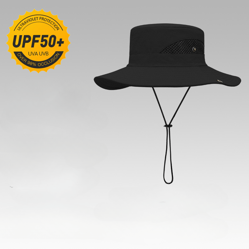 Gorras Sombrero Gorro Pescador Sombrero de Sol de Verano para Hombre Pesca  al Aire Libre Senderismo Escalada Cubo Sombreros de Malla Transpirable  Sombrero antisol Gorra Grande de ala Ancha Regalos : 