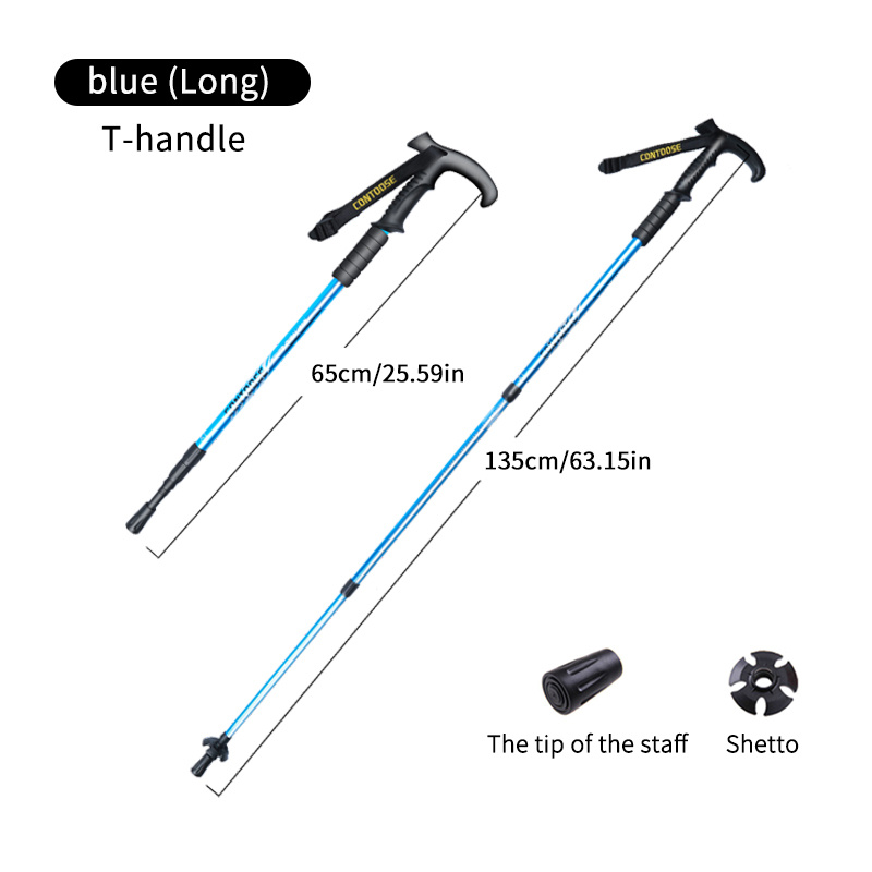 Ultra Lite Telescopic Mountaineering Pole for Hiking & Climbing