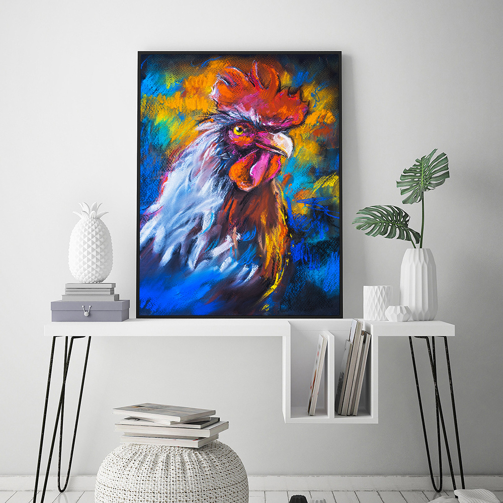 Canvas Animal Chicken Wall Art Hd Prints Pictures Wall - Temu