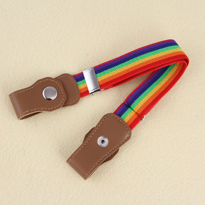 Kids Djustable Buckle Elastic Belt Stretch Belt Leather Loop - Temu