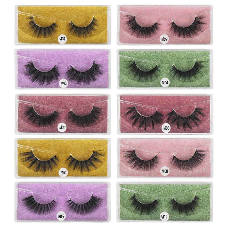 

20 Pairs Faux Mink Eyelashes 3d Faux Mink Lashes Natural Looking False Eyelashes Long Set In Bulk Makeup Lashes Valentine's Day Birthday Gift For Women - Eyes Makeup Sets For Mother
