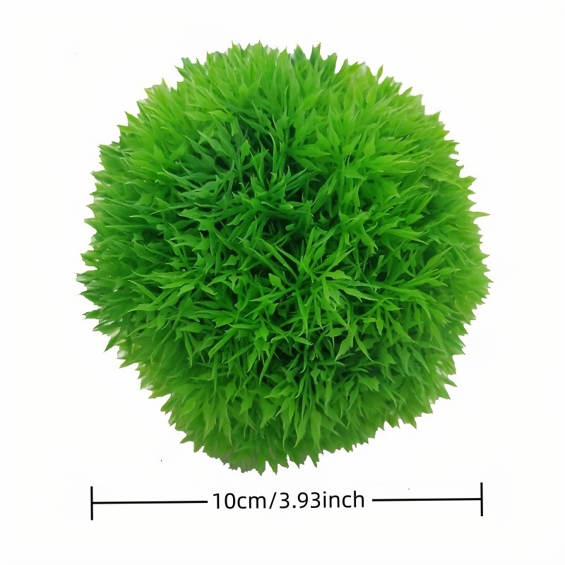 Fish Tank Decoration Simulation Water Grass Ball,aquarium Plastic Grass