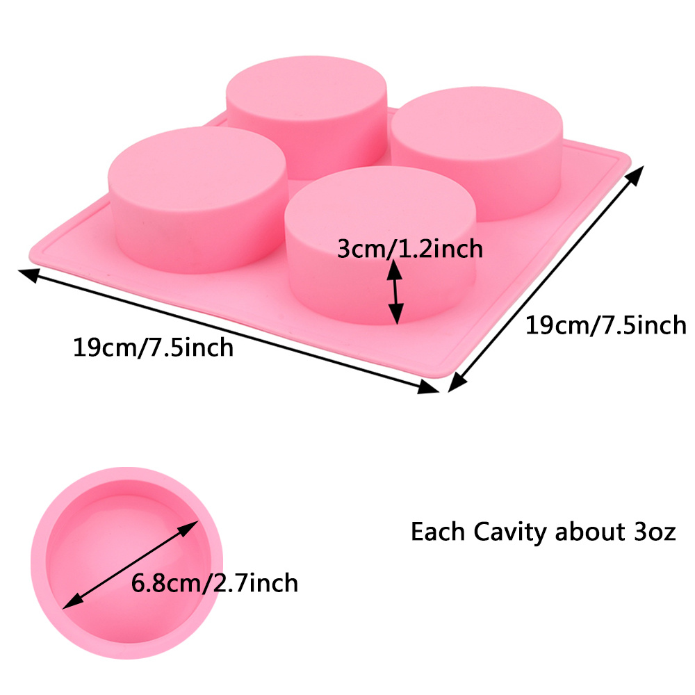 Big Round Silicone Mold Thick Cylinder Soap Resin Candle - Temu