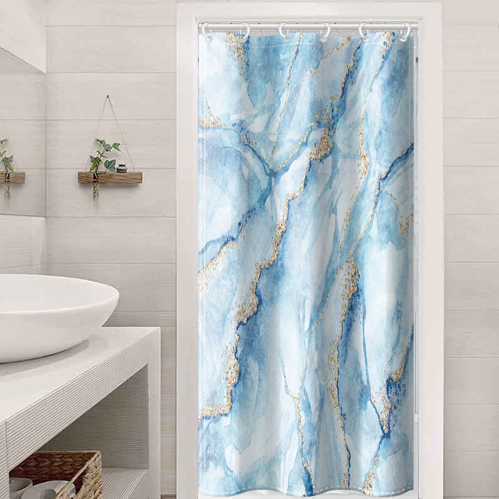 Rideau de douche 180x200 cm effet Marbre - Rideau de douche - Accessoires  de salle de bain et WC - Décoration