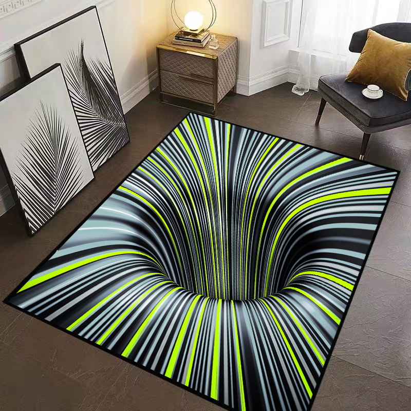 3d Vision Carpet Living Room Bedroom Floor Mat Doorway Decor - Temu