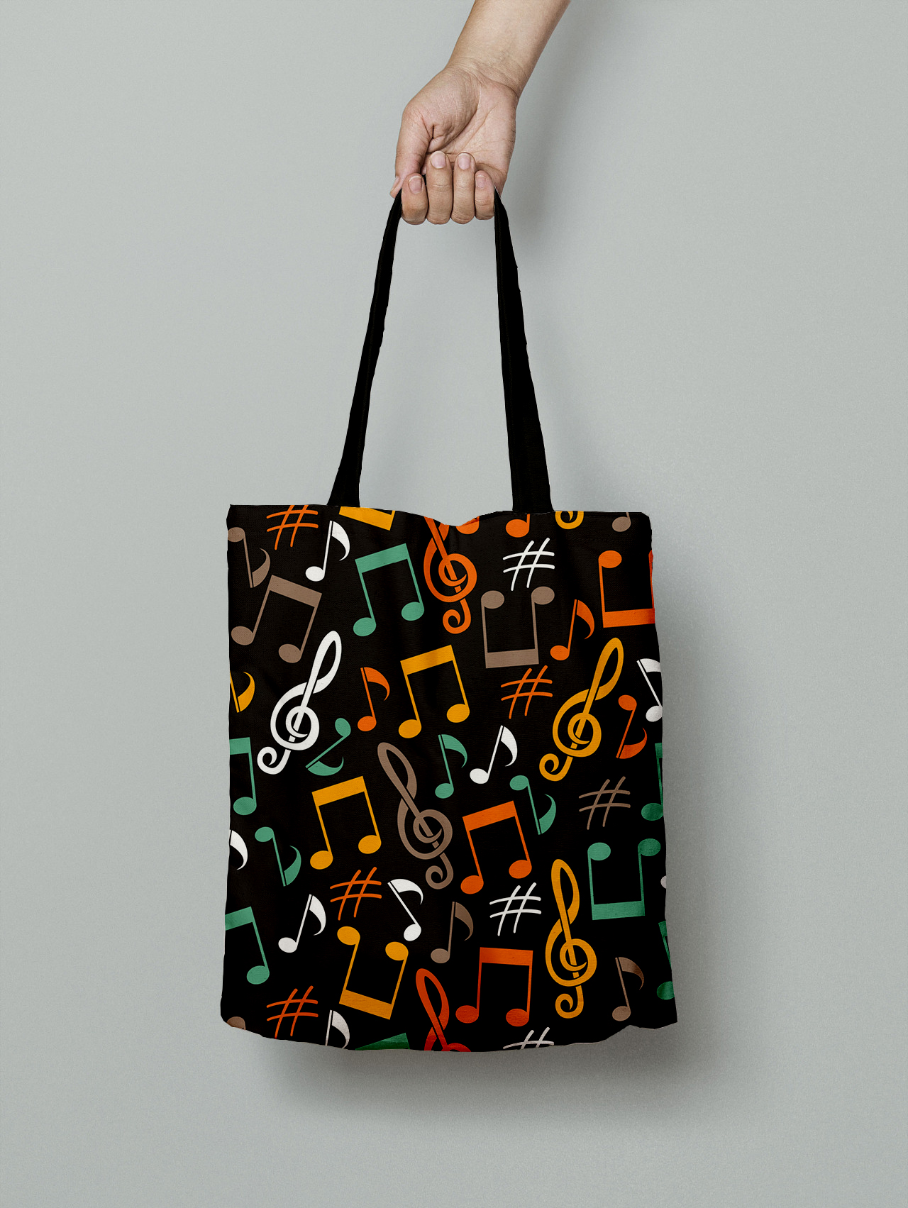 Simple Canvas Tote Bag, Women's Trendy Piano Pattern Shoulder Bag, Casual  Shopping Bag - Temu