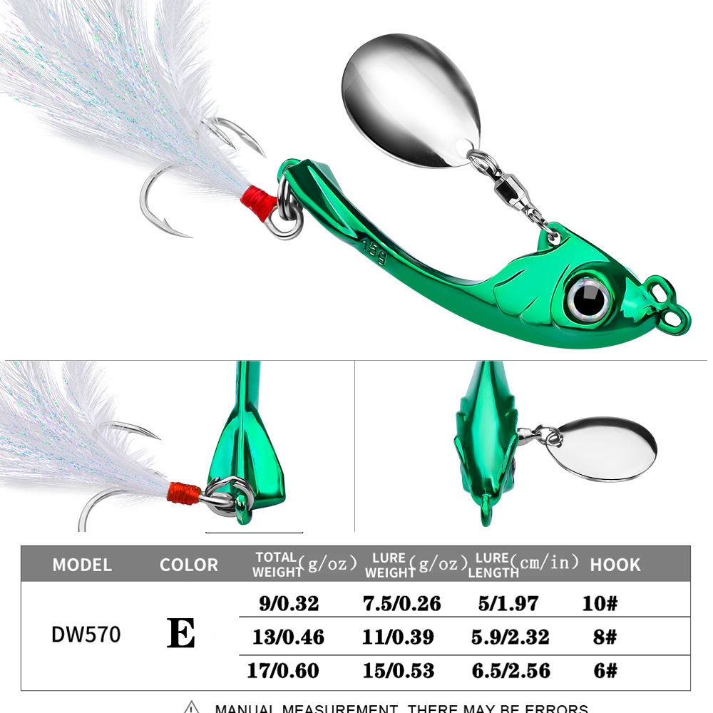 Proberos Tail Long Metal Vibration Fishing Lure Sinking - Temu