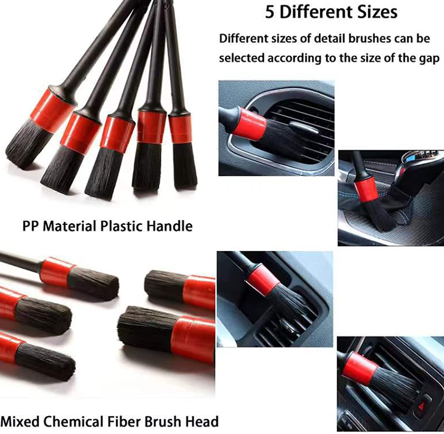 Kanya Car Detailing Brush 5 Piece Set Combo Price in India - Buy Kanya Car Detailing  Brush 5 Piece Set Combo online at