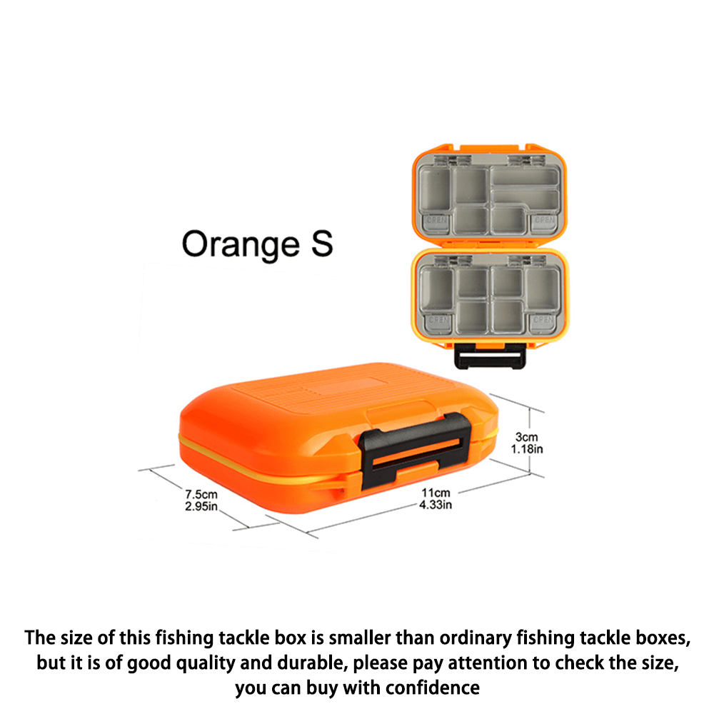 SUPVOX 2pcs Fish Lure Storage Box Positive and Negative Container Crankbait  Accessory Box to Rotate Waterproof