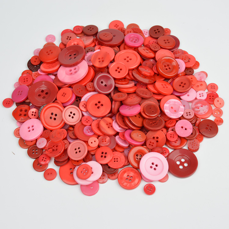 1000 Pcs Resin Buttons, Assorted Sizes Round Craft Buttons for
