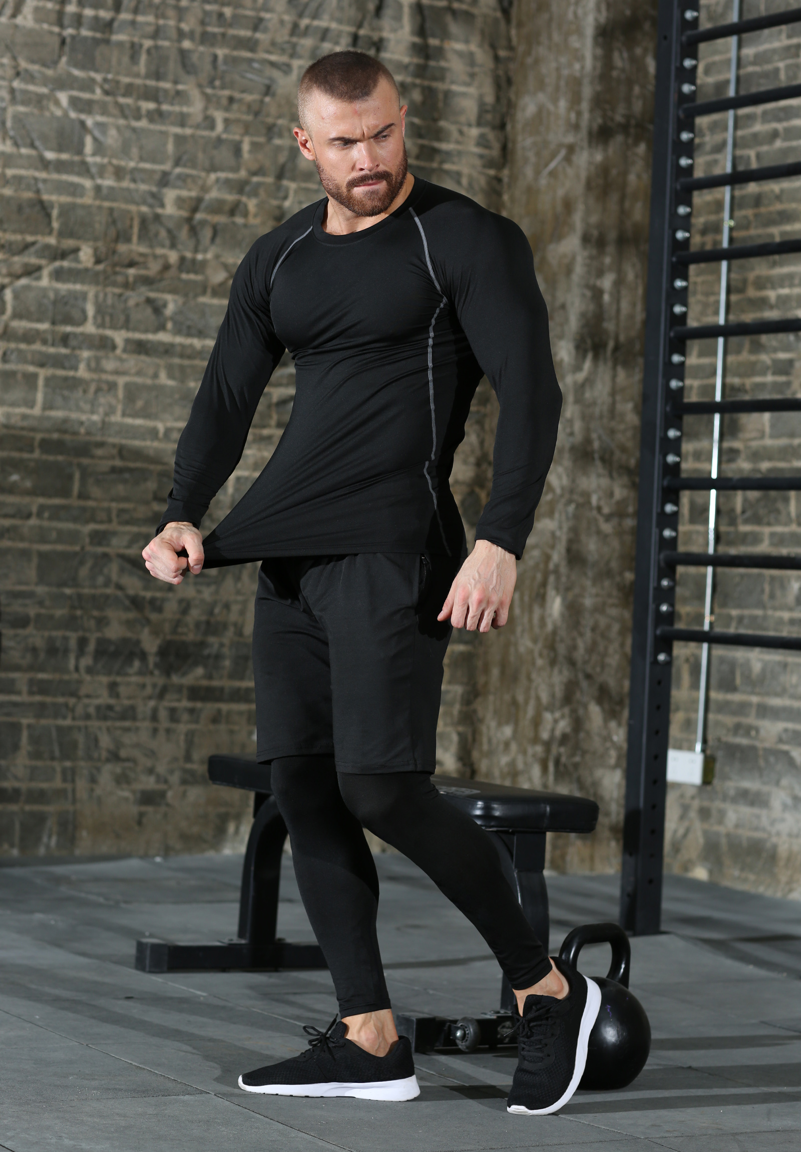 Compression Homme Sport Suits Quick Dry Fit Running Set