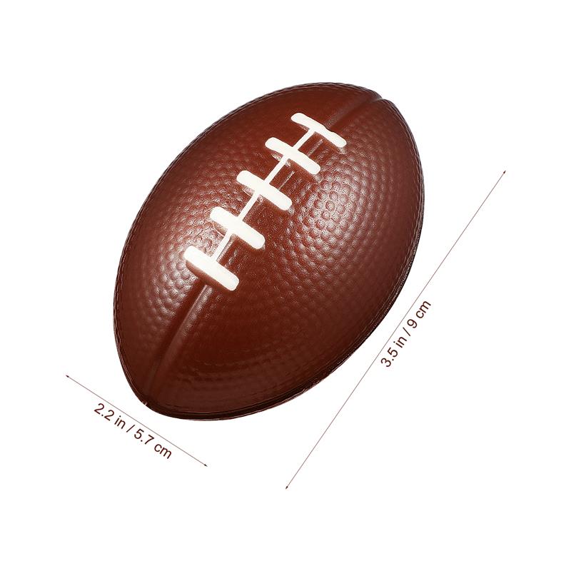 Mini Foam Footballs 16 Pcs Pack | 3.25” Inch Party Favor Balls | Mini  Football Stress Balls Bulk | Football Party Decorations | Big Game Party