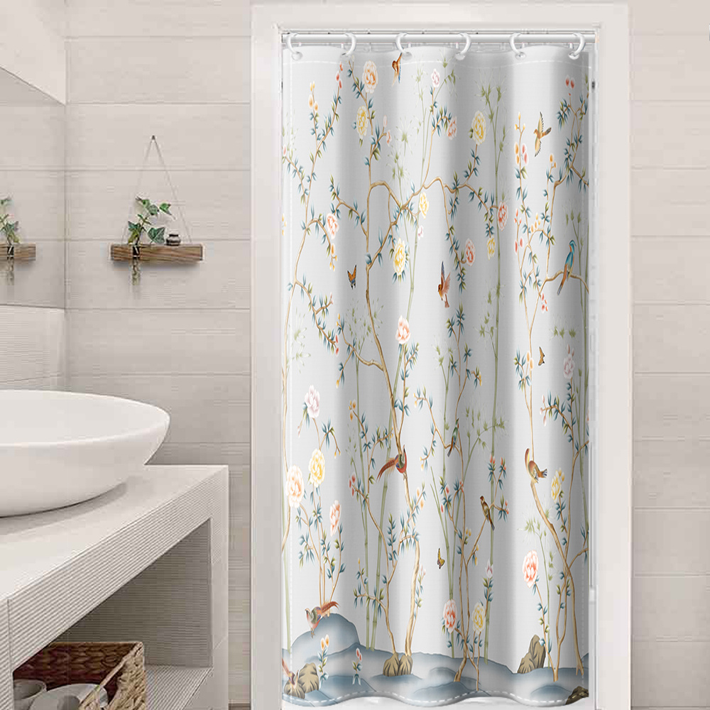 Typruye Green Plant Shower Curtain Waterproof Cloth Plant Leaf Fabric Leafs  Shower Curtains for Bathroom Succulent Botanical Bathroom Decor 72 x