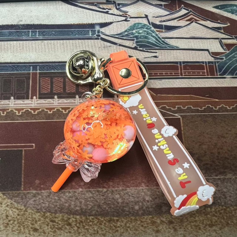 Acrylic Pendant Key Holder, Lollipop Key Ring Pendant