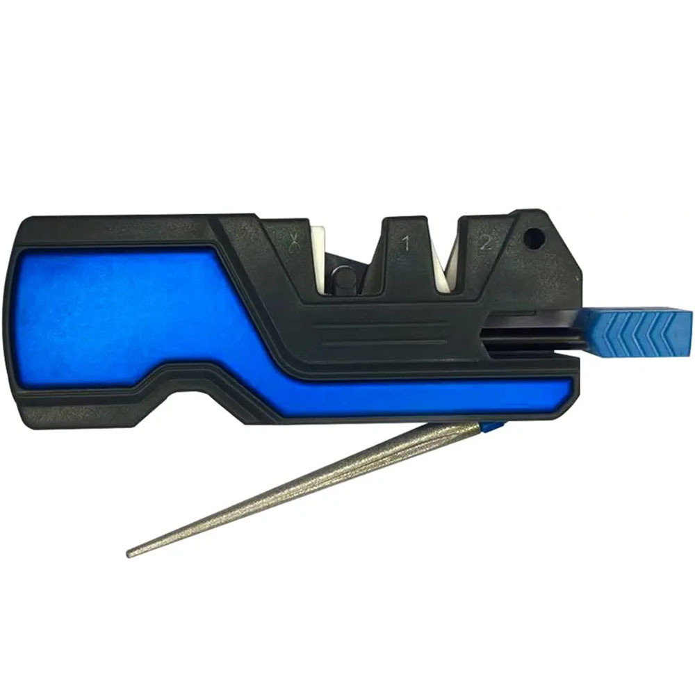 6-In-1 Pocket Knife Sharpener & Survival Tool, with Fire Starter
