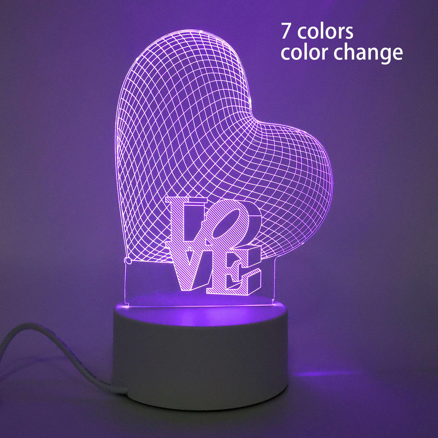 color changing led illusion light