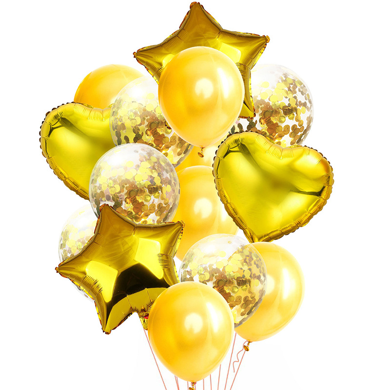 Código: IDOL-1638-11 Set de globos Feliz Cumpleaños Incluye 7 globos  pequeños forma de estrella, 1 globo forma de estrella, 1 globo forma…