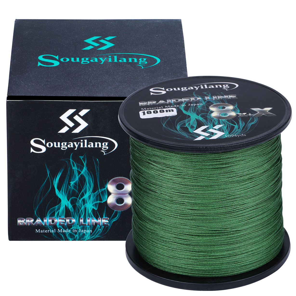 SOUGAYILANG 9 Strands PE Braided Fishing Line - Strong, Wear-Resistant  String for Saltwater and Freshwater Fishing (328/547/1094 Yds)