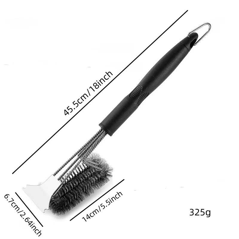 Grillart Grill Brush and Scraper Best BBQ Brush for Grill, 18 Stainless