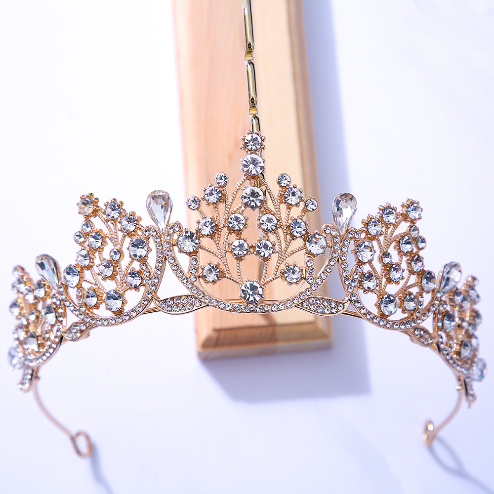 Baroque Crowns And Tiaras Wedding Crowns Golden Queen Tiaras - Temu