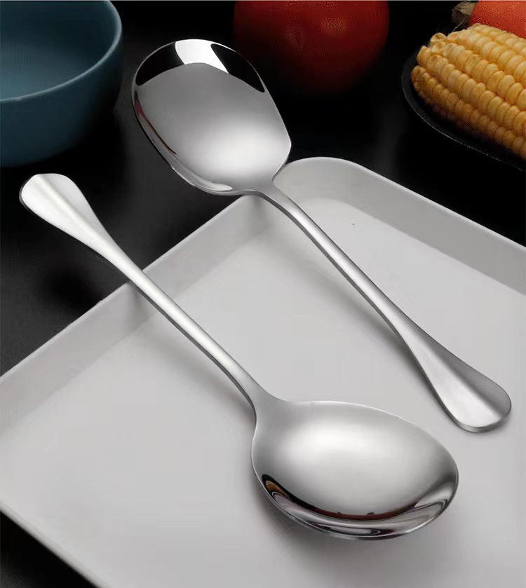  WISELADY Stainless Steel Square Head Spoon,304 Soup