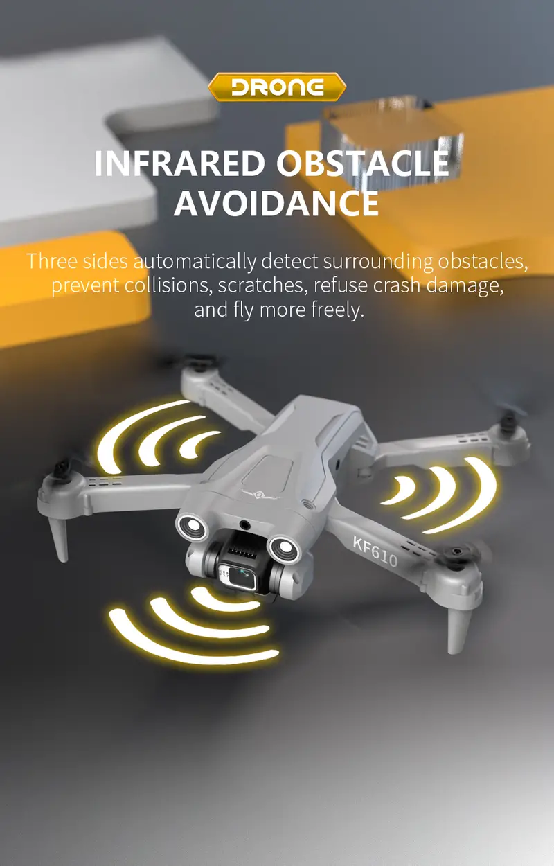 drone with dual cameras 3 sides obstacle avoidance optical flow positioning automatic shot detection real time transmission one key return 360 tumbling suitable for beginner details 4