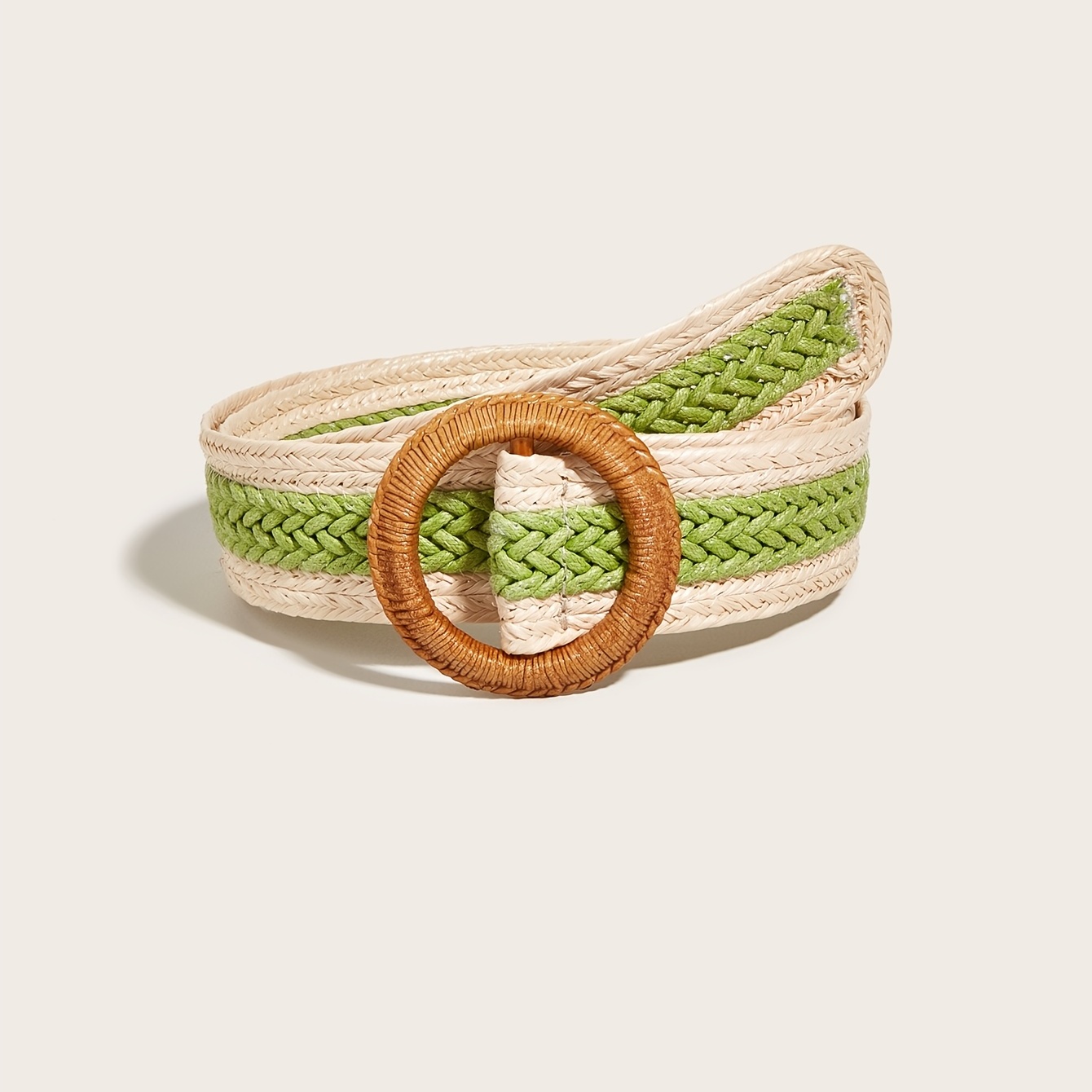 Double Layer Braided Rope Belt Solid Color Extended Vintage - Temu