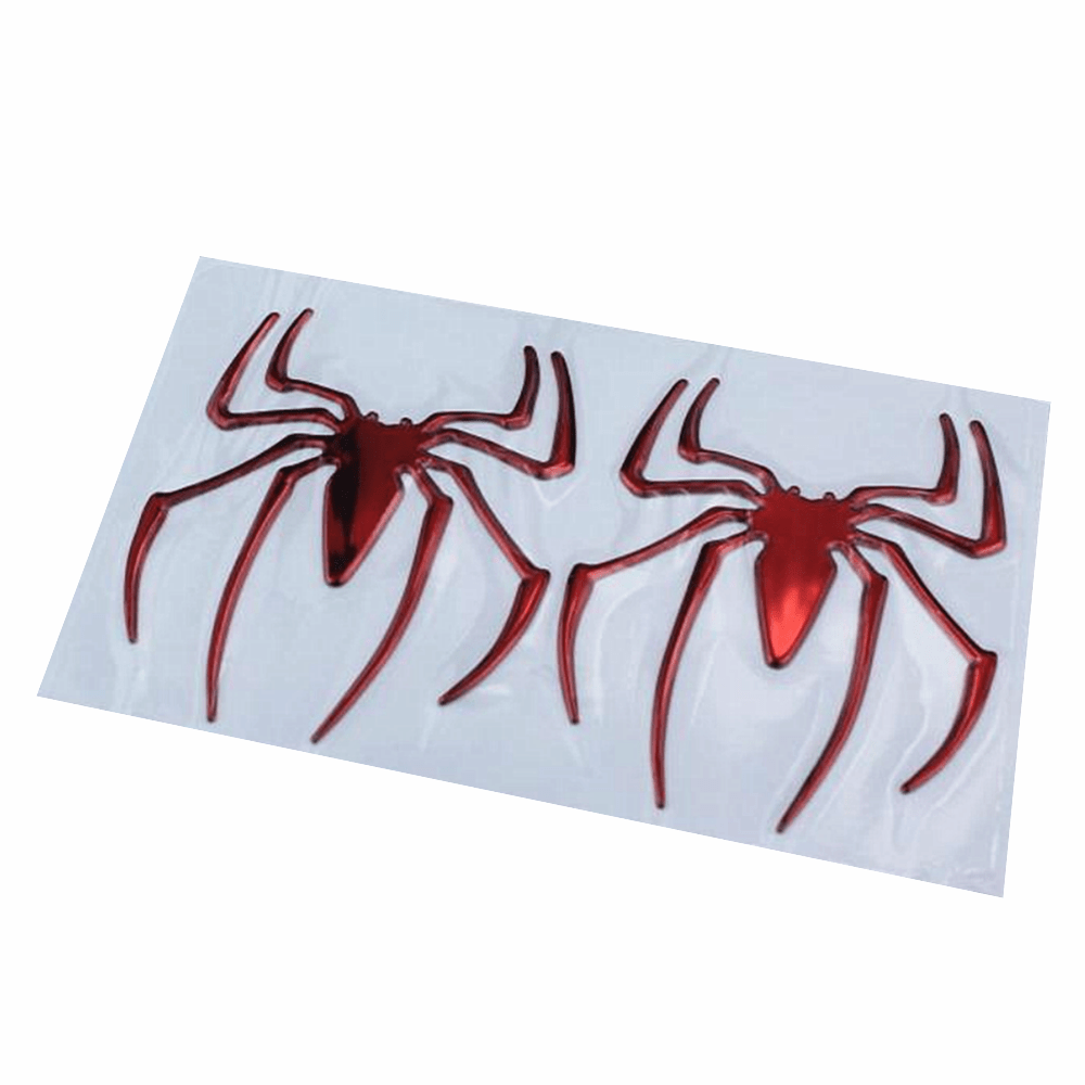 2pcs 3D Spider Shape Logo Badge Autocollants Pour Voiture Et Moto,  Accessoires Décoratifs De Style Moto, Autocollants Créatifs De Décoration  D'Halloween, - Temu France