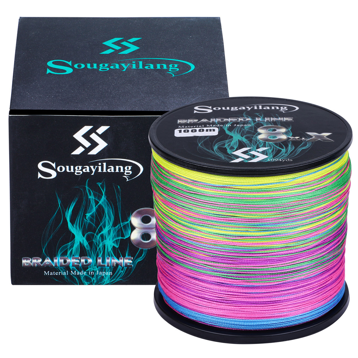 Sougayilang 8 Strands Speckle Pe Braided Fishing Line Strong - Temu New  Zealand