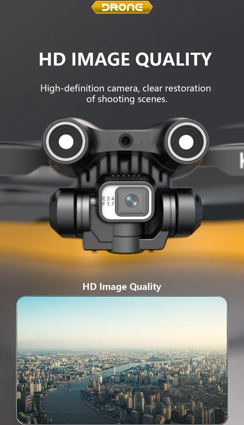 drone with dual cameras 3 sides obstacle avoidance optical flow positioning automatic shot detection real time transmission one key return 360 tumbling suitable for beginner details 2