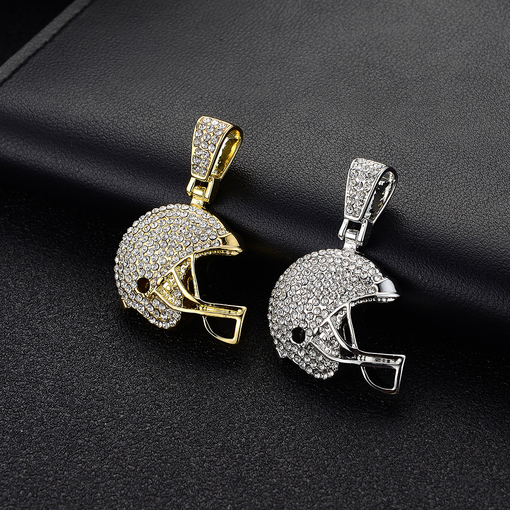 14K Dallas Cowboy Football Helmet Yellow Gold Charm/Pendant