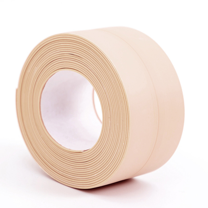 uxcell Cinta de sellado impermeable autoadhesiva, 1 cinta de sellado de PVC  de 10.5 pies de largo x 1.5 pulgadas de ancho, cinta de calafateo para