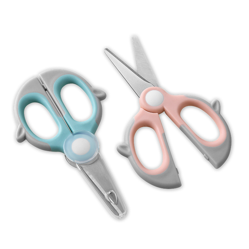 NUOLUX 2PCS Baby Food Scissors Cutter Masher Chopper Baby Food Cut Kitchen  Shears