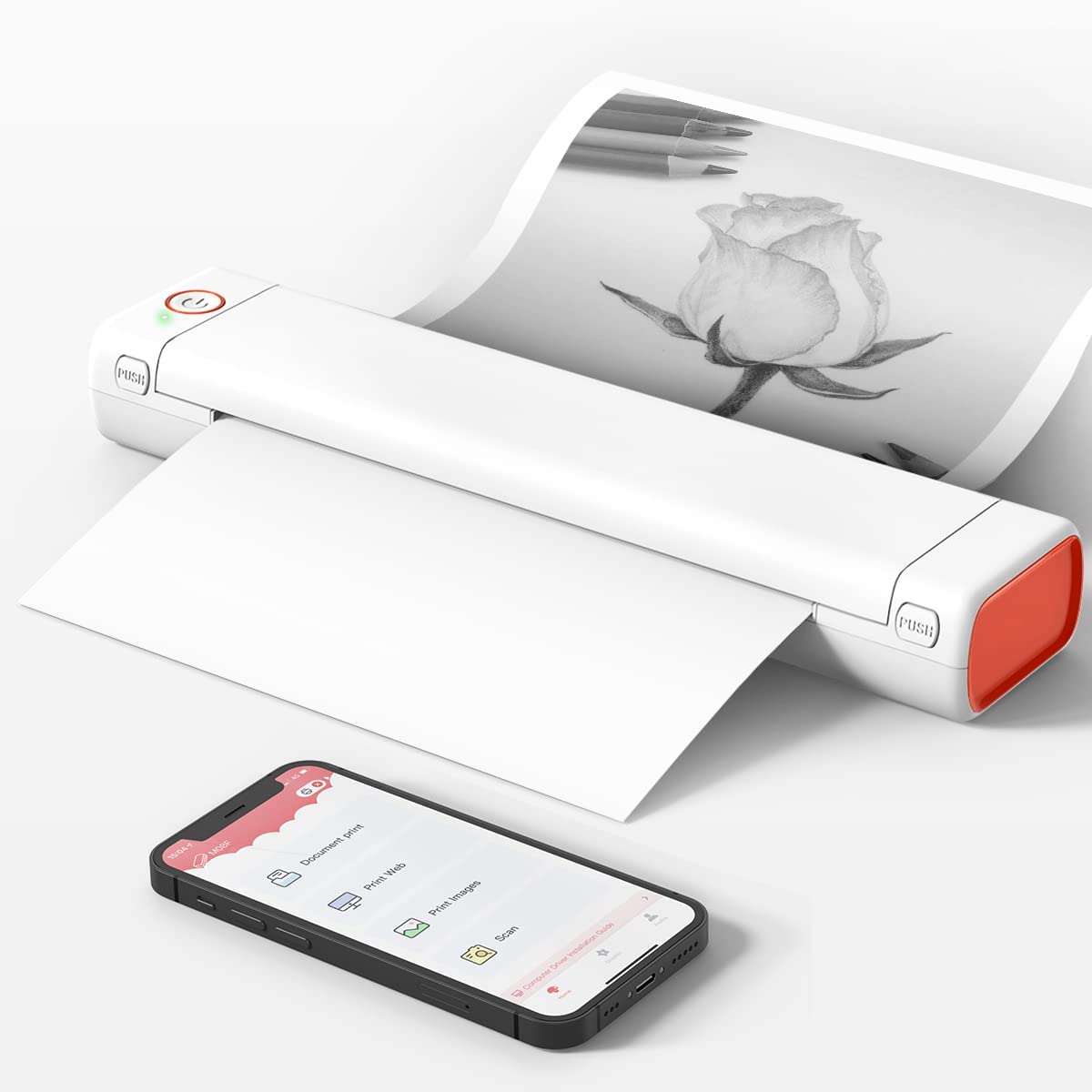 Phomemo Portable Printer Wireless For Travel M08f letter - Temu