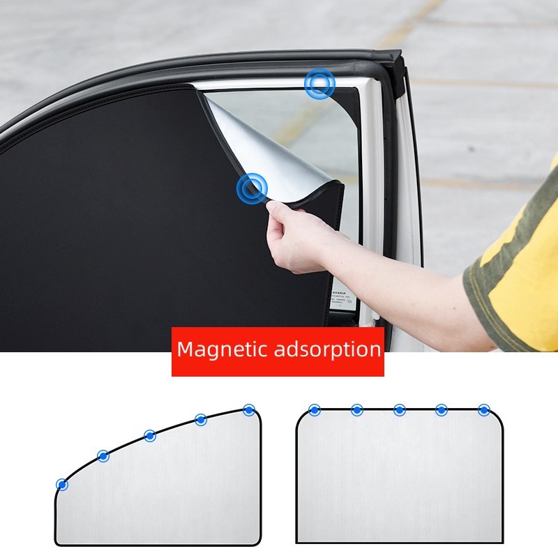 4X Magnet Auto Seitlich Vorne Hinten Fenster Sonnenschutz