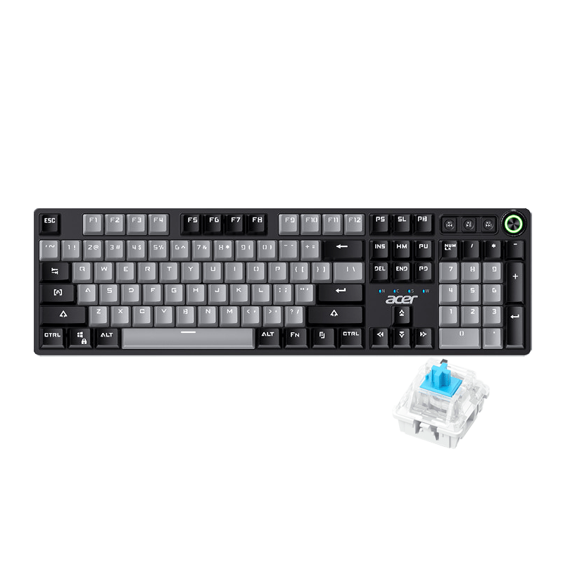 Mechanical Keyboard Green Axis Black