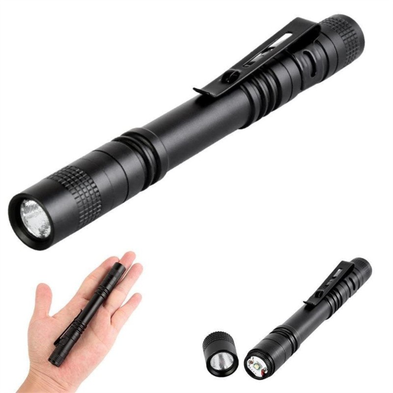 flintronic Mini Flashlight, 3.5 Penlight with Pocket Clip, Ultra Bright  Waterproof Pocket Light for Household, Workshop, Repair, Hiking, Powered by