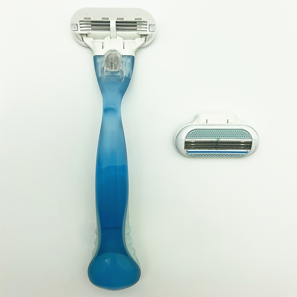 Manual Shaver With 3 Layer Stainless Steel Sharp Blades Razor For